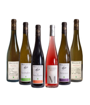 Coffret Découverte, vins de Moselle, blancs secs, demi-secs, rouges et effervescents, Vignobles Molozay, Château de Vaux