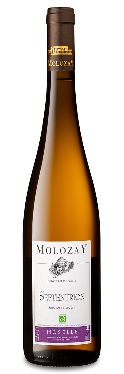 Château de Vaux Septentrion, vin blanc sec, Vignobles Molozay